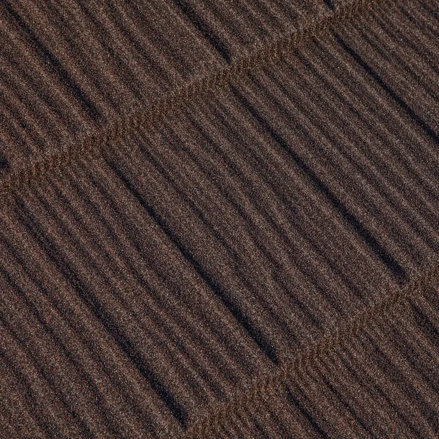 Wood Shake Roofing Tiles in Chestnut — Tefute USA asphalt shingle color swatch