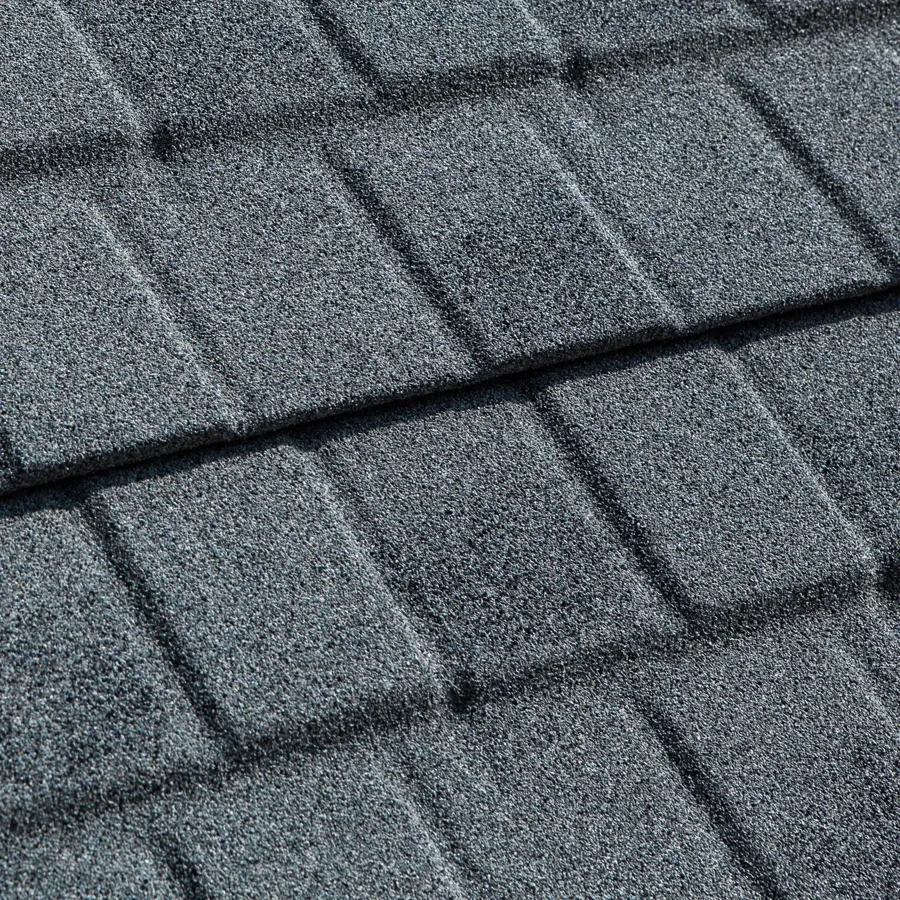 Stormetal Shingle in Silver Grey — Tefute USA asphalt shingle color swatch