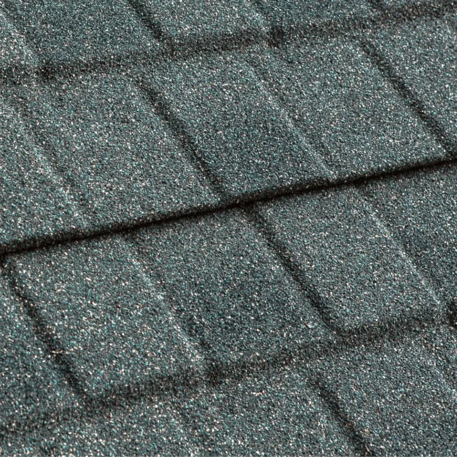 Stormetal Shingle in Slate — Tefute USA asphalt shingle color swatch
