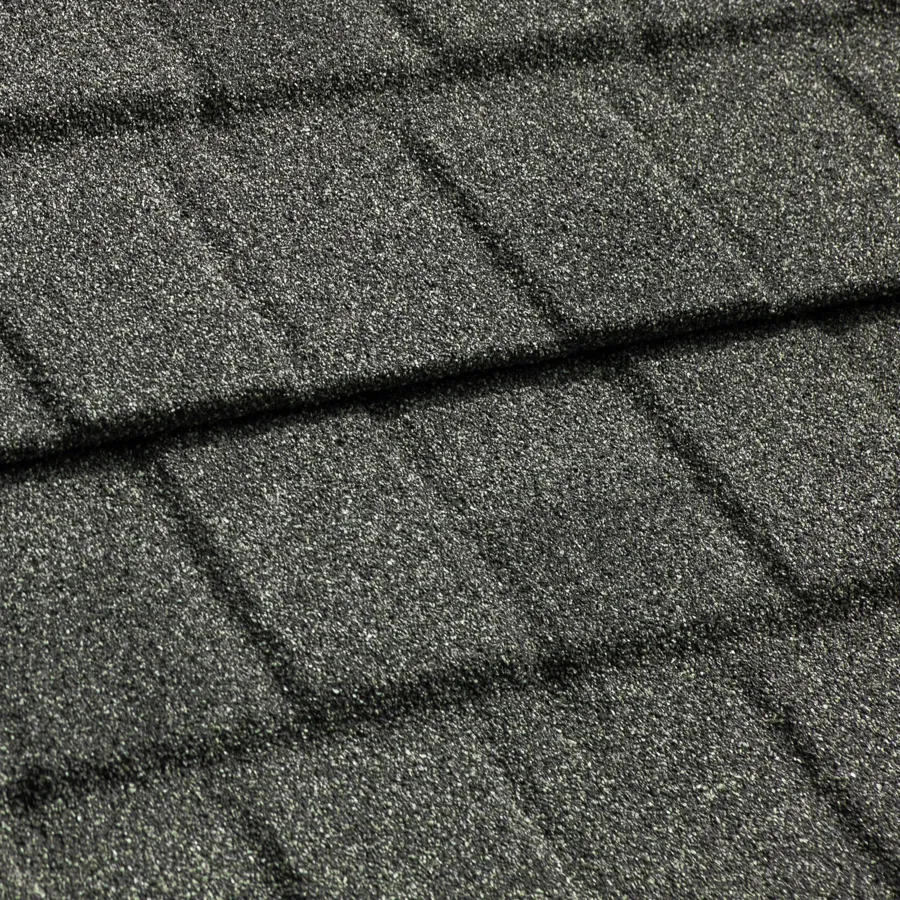 Stormetal Shingle in Weathered Wood — Tefute USA asphalt shingle color swatch