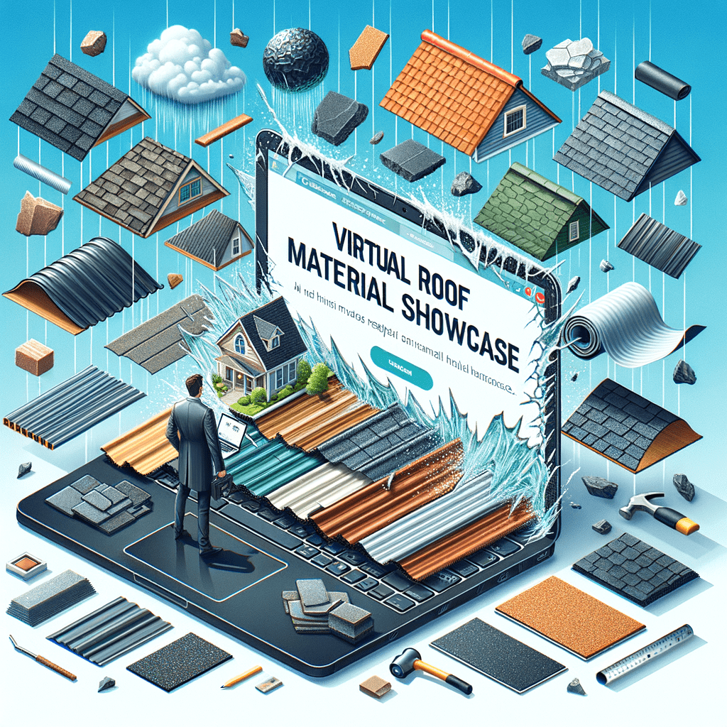 Virtual roof material showcase