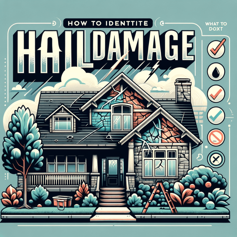 How to identify hail damage