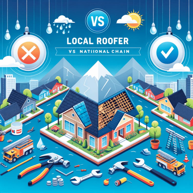 "Local Roofer vs. National Chain: Pros and Cons"